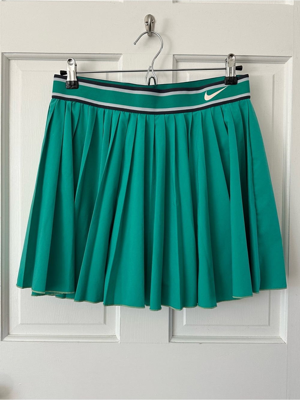 Nike Court Victory Pleated Tennis Skirt Teal Green Skort Dri-Fit Size XL Tall